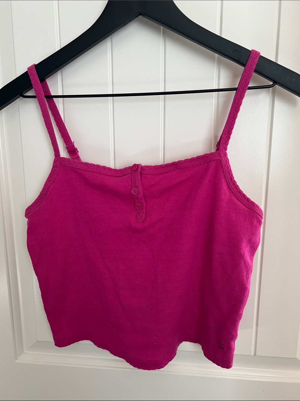 PINK Victoria's Secret Fuchsia Spaghetti-Strap Tank Top